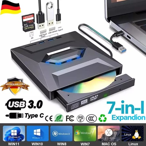 Tragbares dvd laufwerk usb - cd,